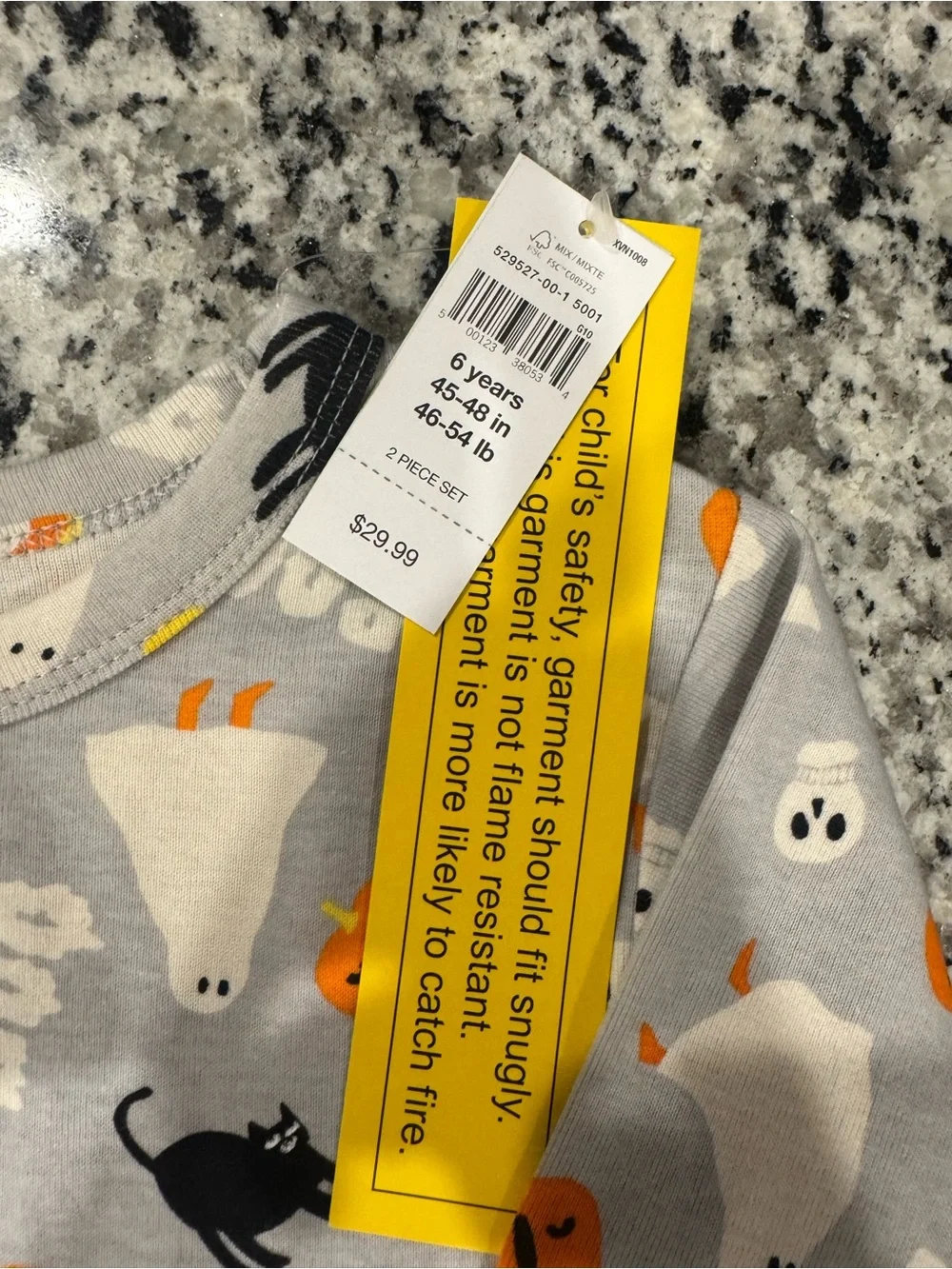 Gap Kids Halloween Ghost & Pumpkin Pajama Set
